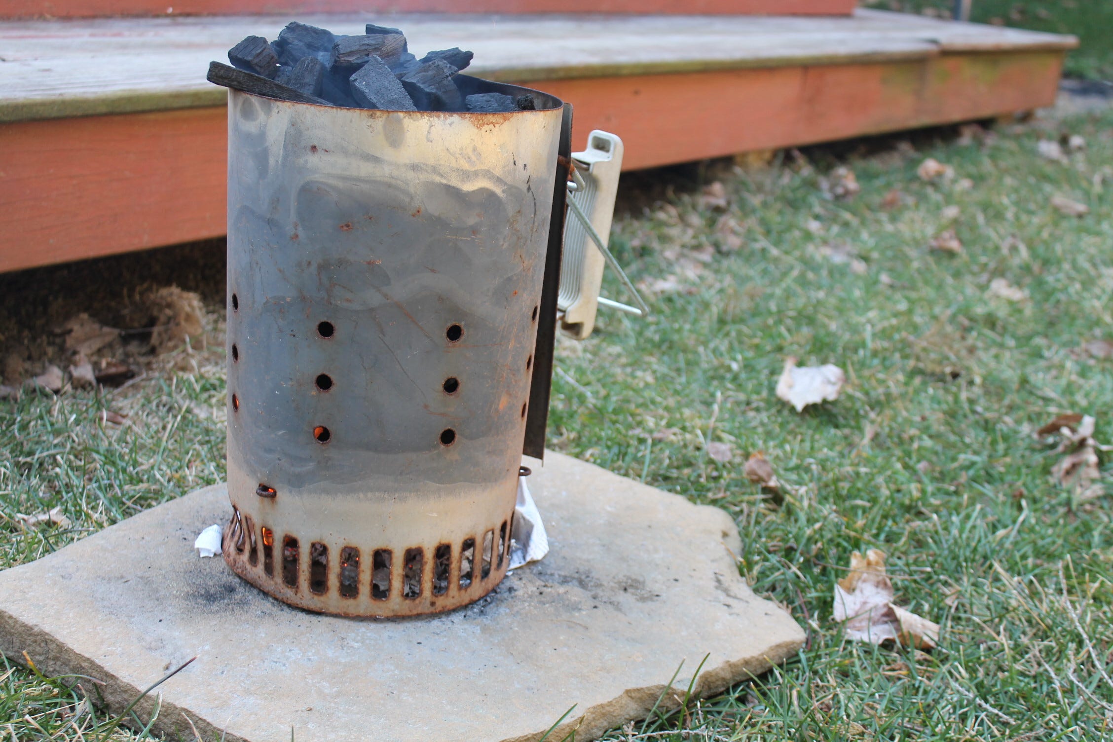 My Favorite Grilling Tool Is This Rusted, Busted $15 Empty Bucket