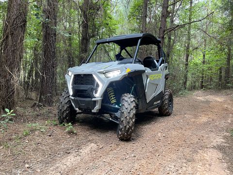 rzr trail in the woods