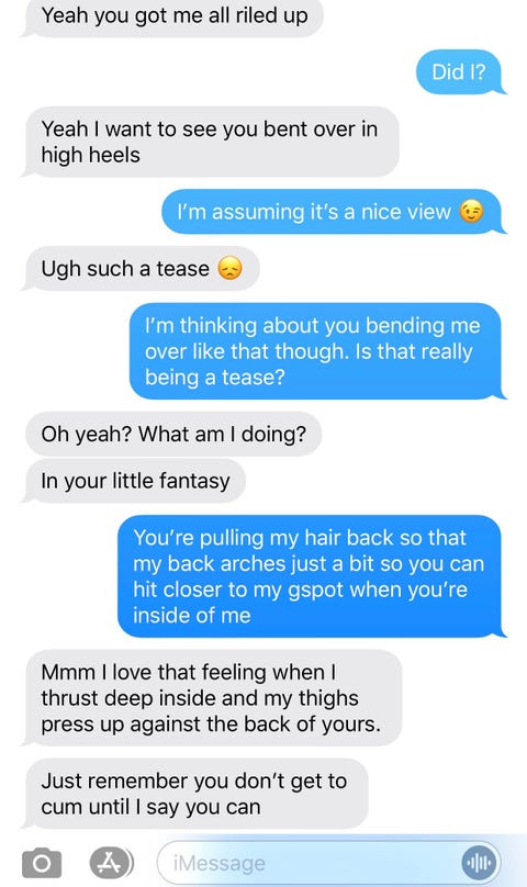 To say a sexting to during what guy How to