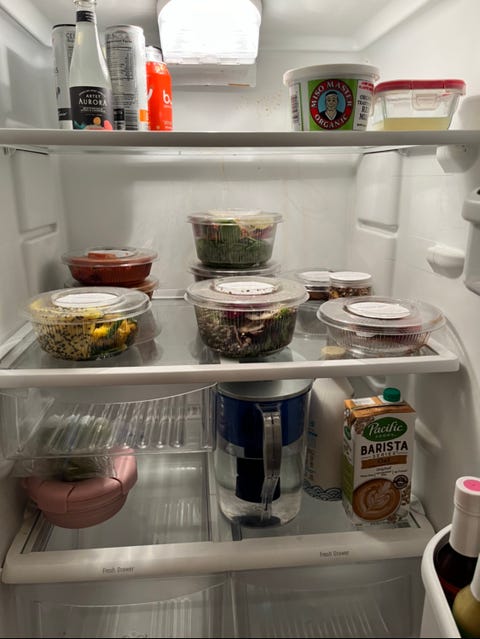 fridge filled with two days of the sakara meal delivery service fridge filled with two days of the sakara meal delivery service