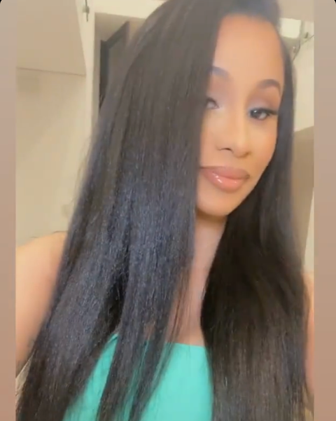 cardi b hair mask