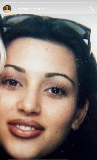 Kim Kardashian Posts 90s Throwback Pics Of Herself To Promote Her Makeup Kim Kardashian Posts 90s Throwback Pics Of Herself To Promote Her Makeup