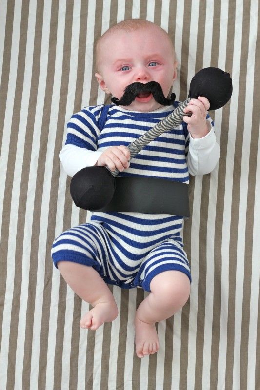 baby strongman costume