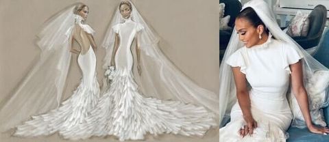 طرح های لباس عروس jlo