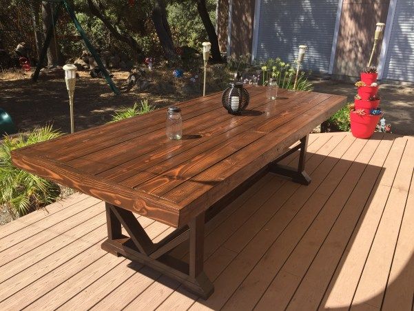 25 Diy Picnic Tables Best, Long Wooden Table Outdoor
