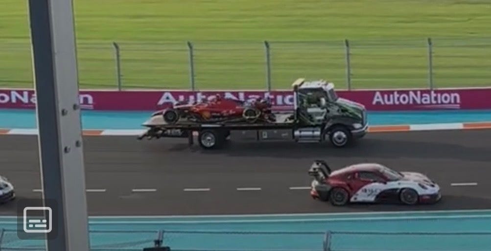 Recovery Truck Stays On Track During Miami F1 Support Race