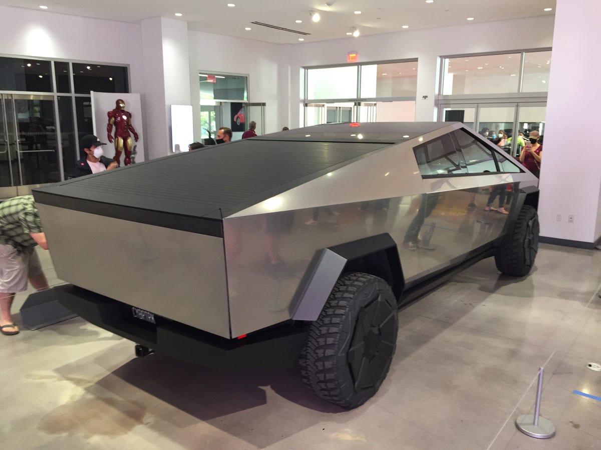 Tesla Cybertruck Stars as Petersen Automotive Museum Reopens