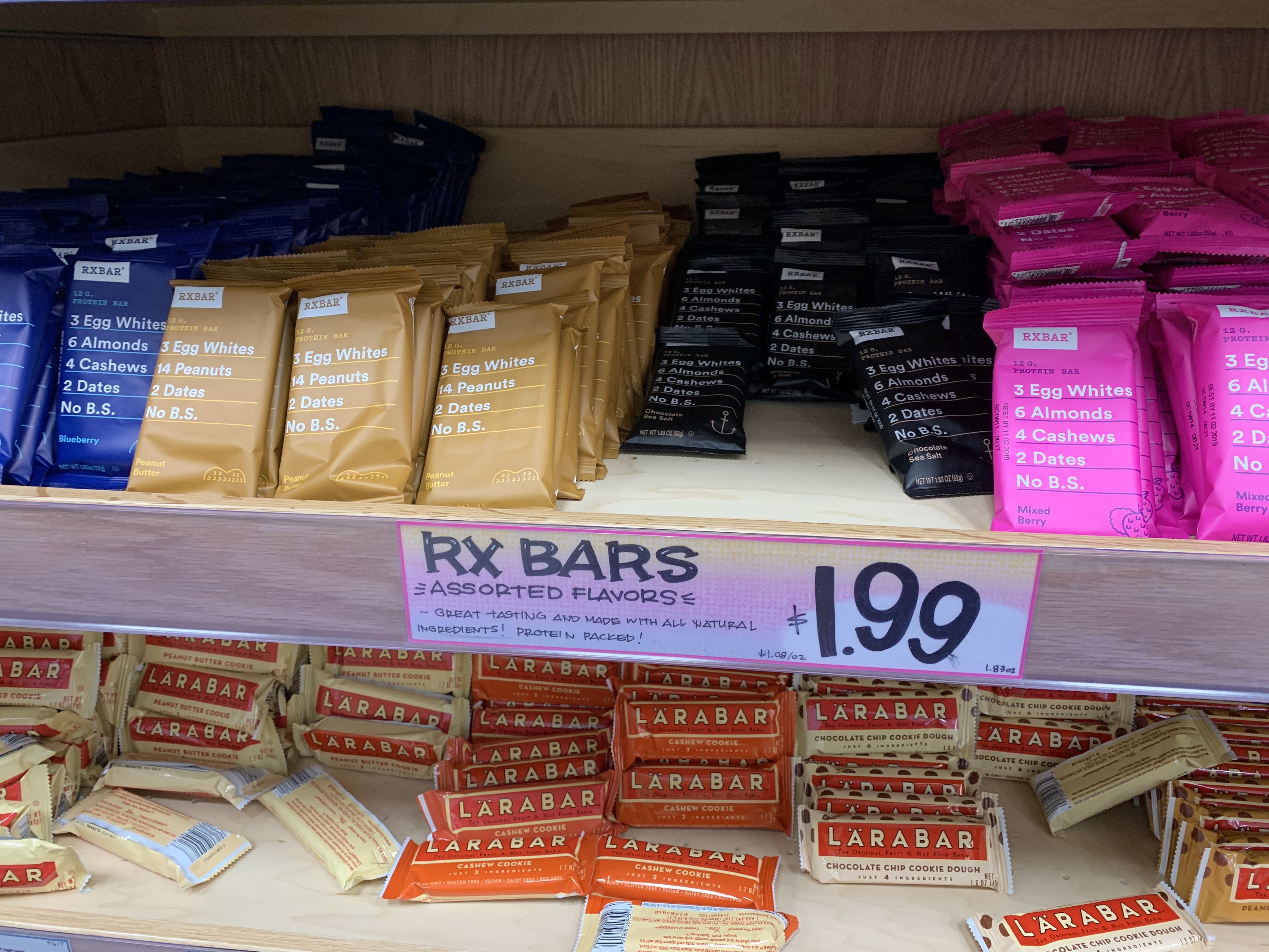 trader joe's rx bars price