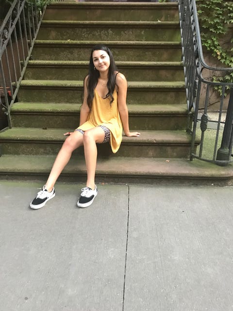 Photograph, Beauty, Yellow, Footwear, Skin, Leg, Fashion, Snapshot, Street fashion, Lip, 