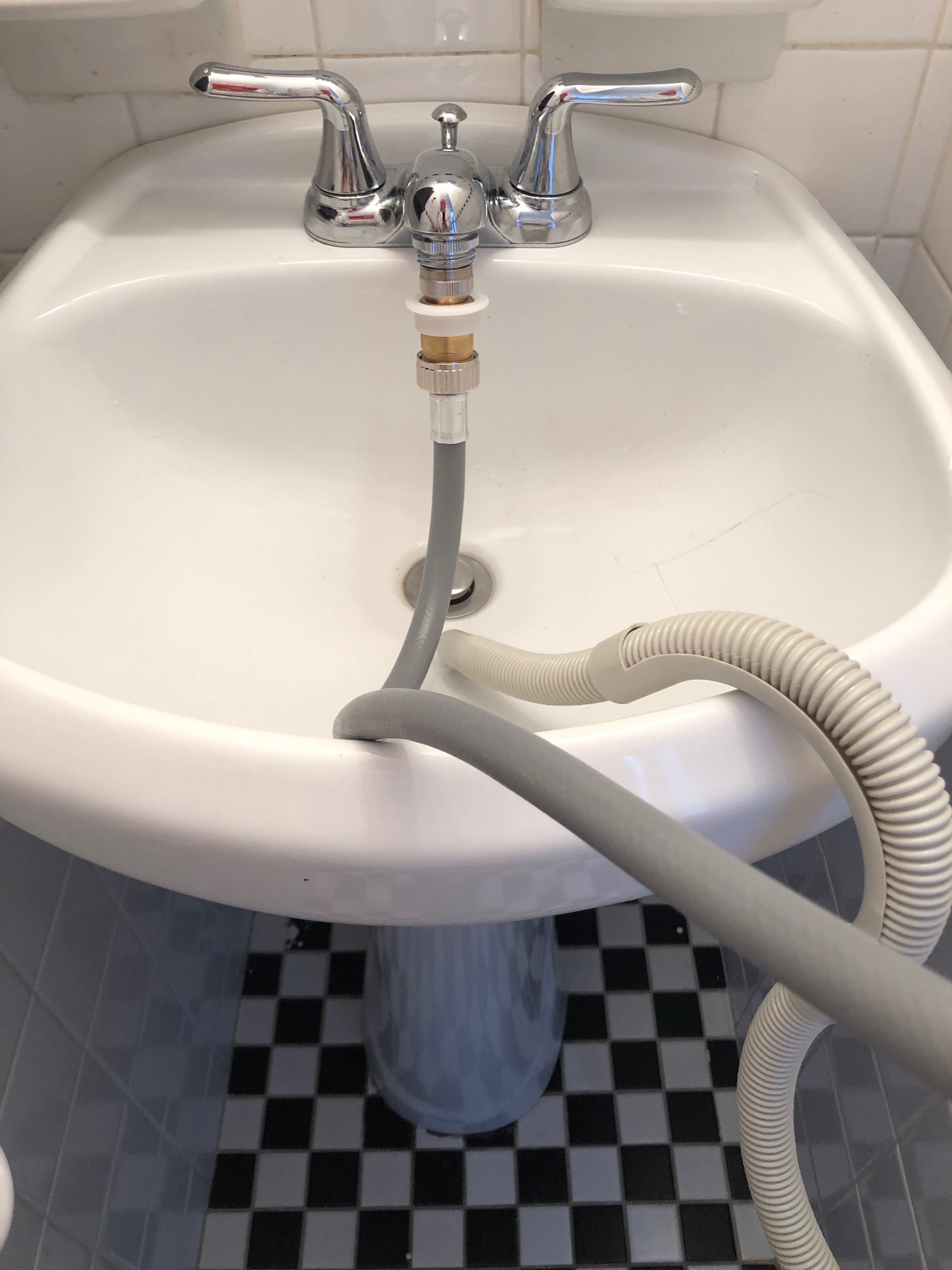 portable washer connect to sink.
