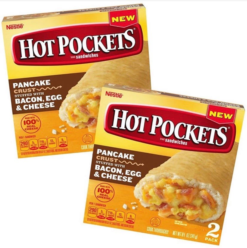 Hot Pockets Is Releasing Bacon, Egg, And Cheese Breakfast Sandwiches With Pancake Crusts