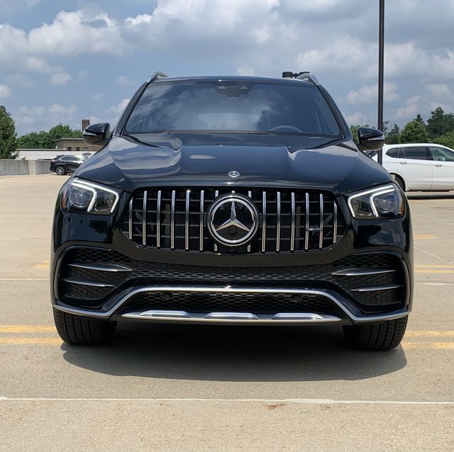 mercedes suv in a parking lot