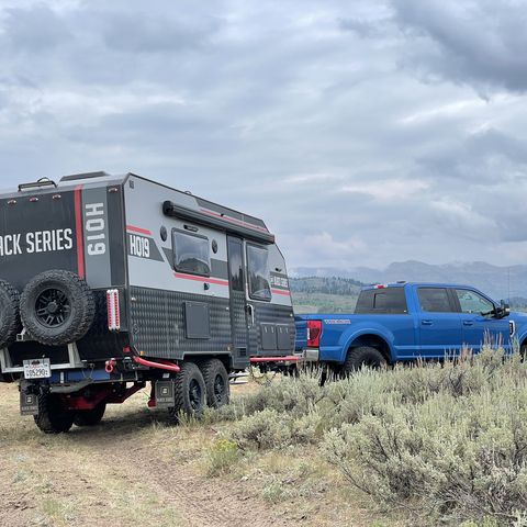 ford f 250 tremor black series hq19 off road camping trailer