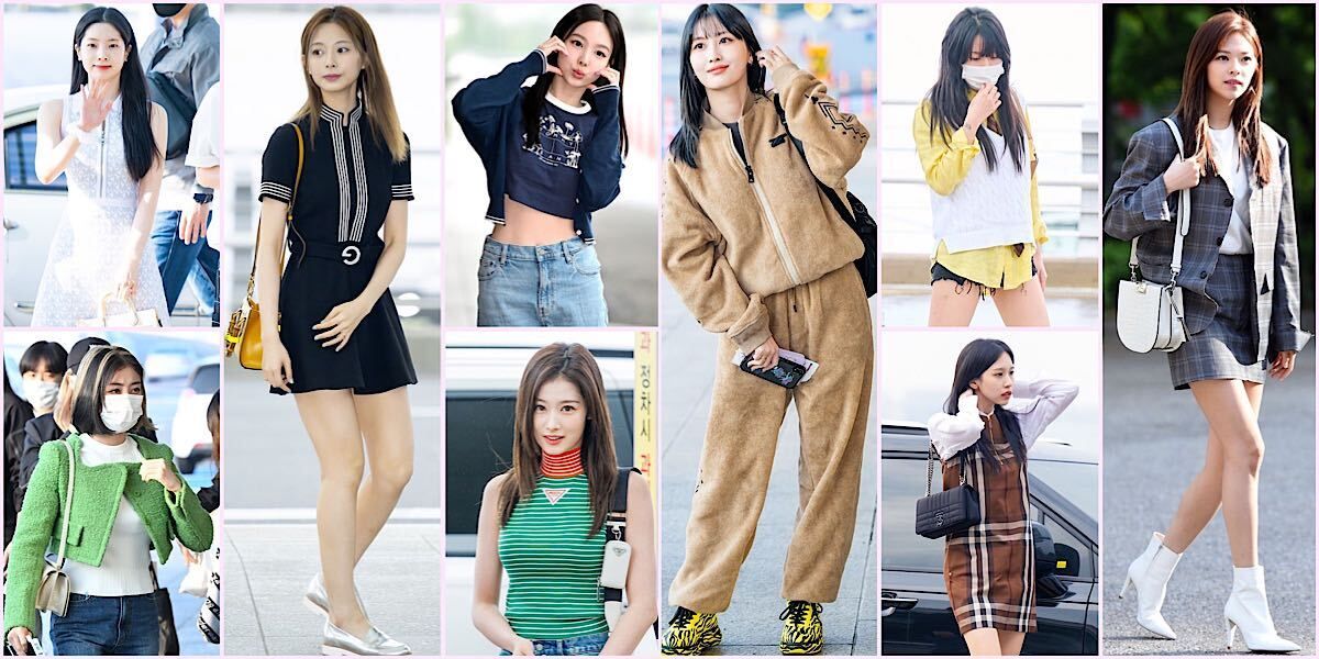 TWICE ツウィ着用 ZOOC Tシャツ ホワイト×ブルー camping.com