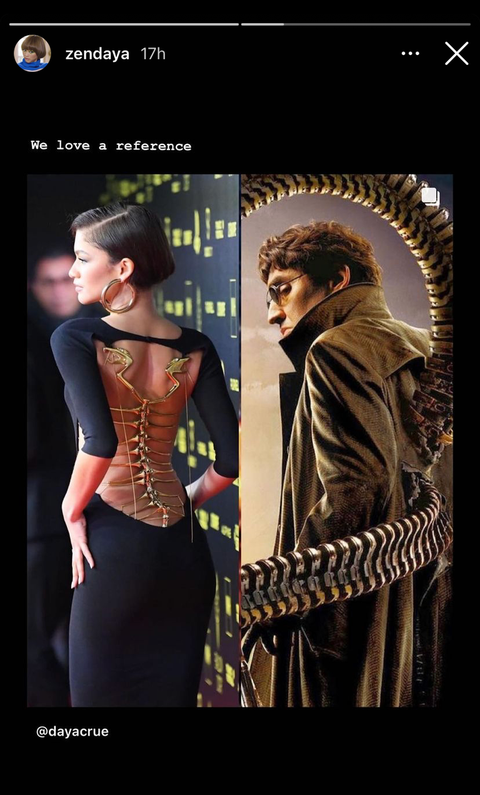 All the Pics of Zendaya's Webbed Gown at the Spider-Man Premiere