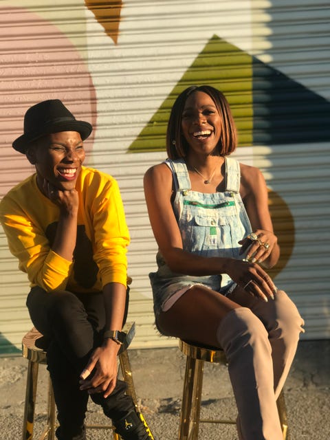 luvvie  and yvonne orji, insecure actress and one of luvvie’s naija sister friends