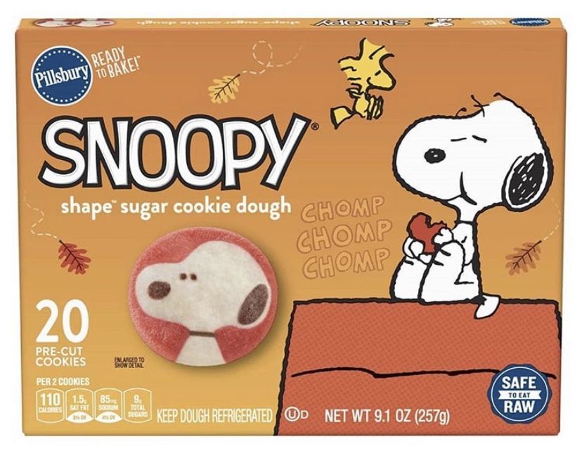 Pillsbury Is Selling Snoopy Shape Sugar Cookie Dough