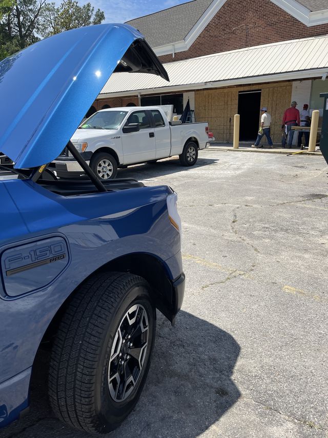 ford lightning pro at a job site