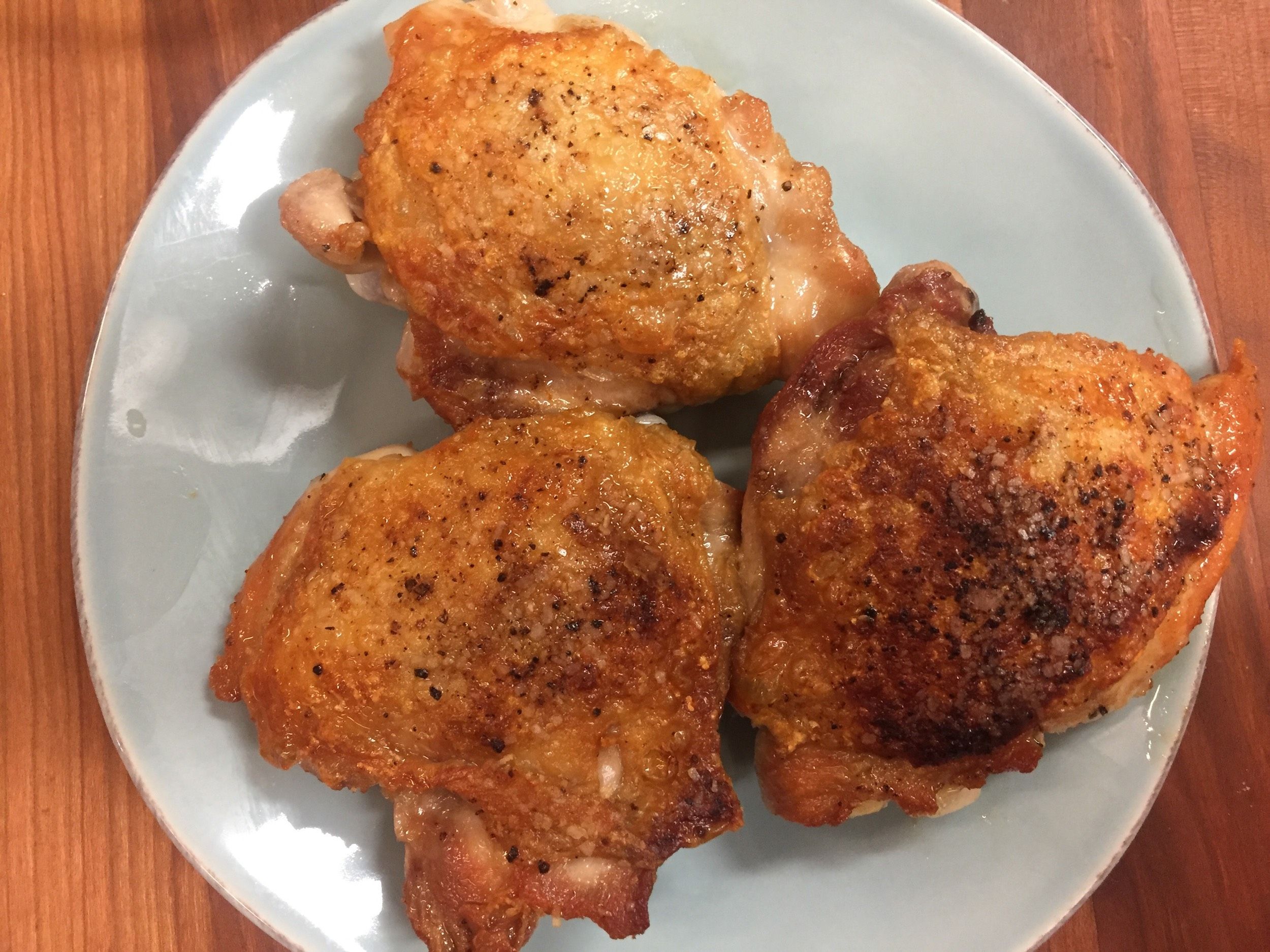 jacques pepin crusty chicken thighs