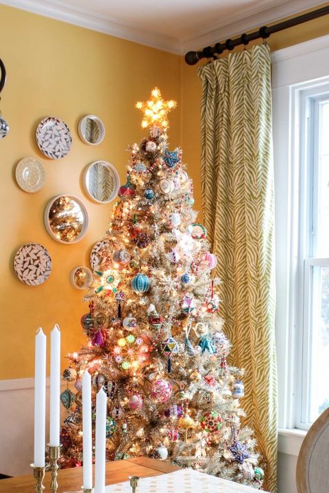 christmas tree, christmas decoration, room, tree, home, interior design, dining room, table, christmas, interior design,