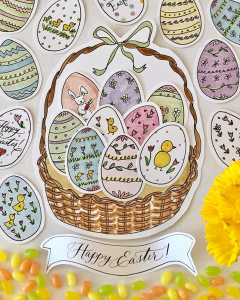 Plate, Easter egg, Plant, Easter, Dishware, Food, Tableware, 