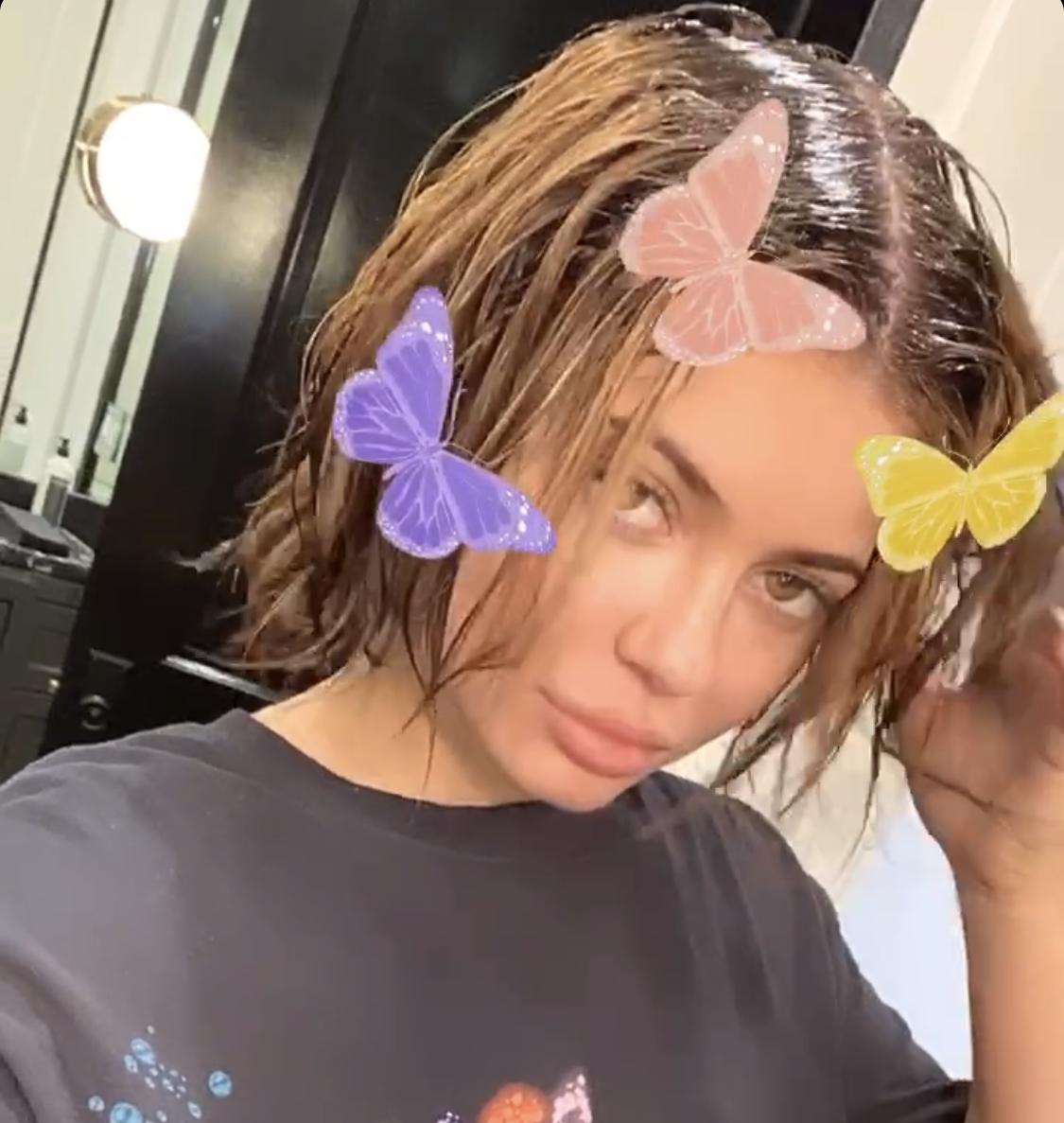 Kylie Jenner Revealed Her Super Short Hair On Her Instagram Story