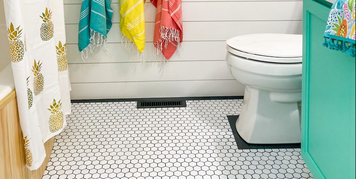 Painted Tile Diy Can Upgrade Any Bathroom, Diy Bathroom Floor Tile Paint