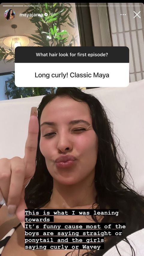 Maya Jama Love Island Hair