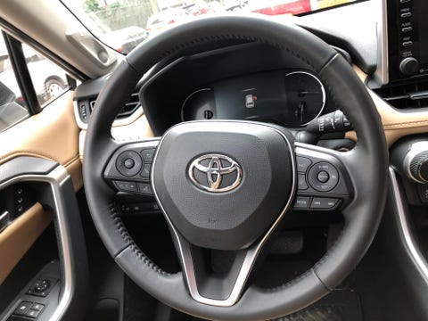 2019 Toyota Rav4 Technology Road Trip Image The Rav4 S Steering Wheel Ons