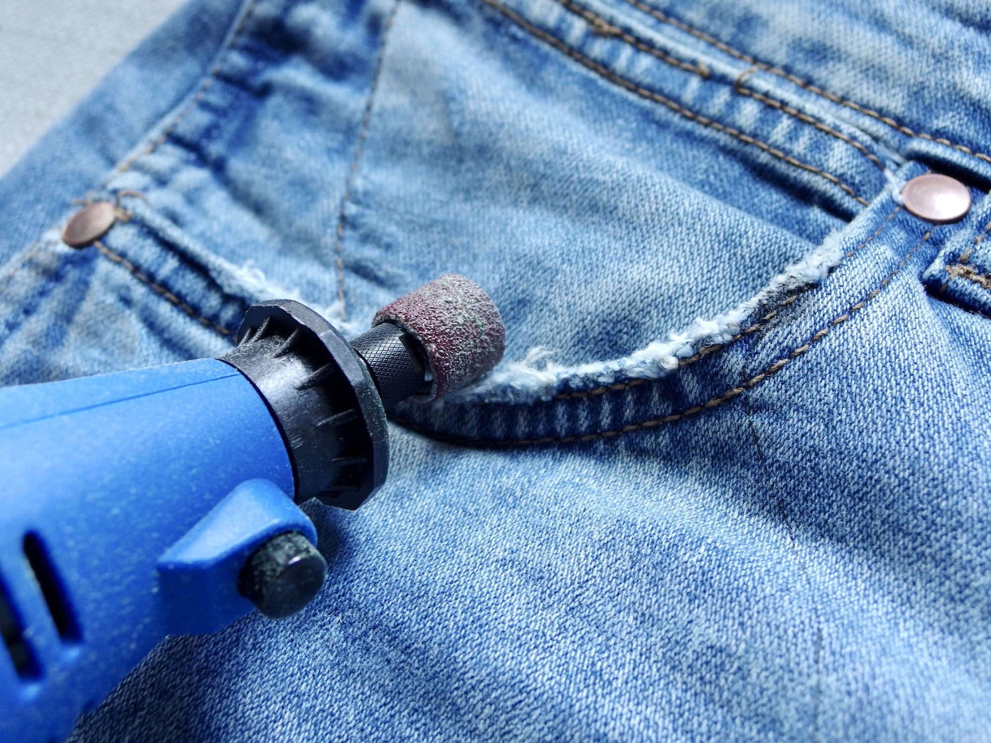 Admin Troubled blåhval Yes, You Can Distress Your Own Jeans. Here's How