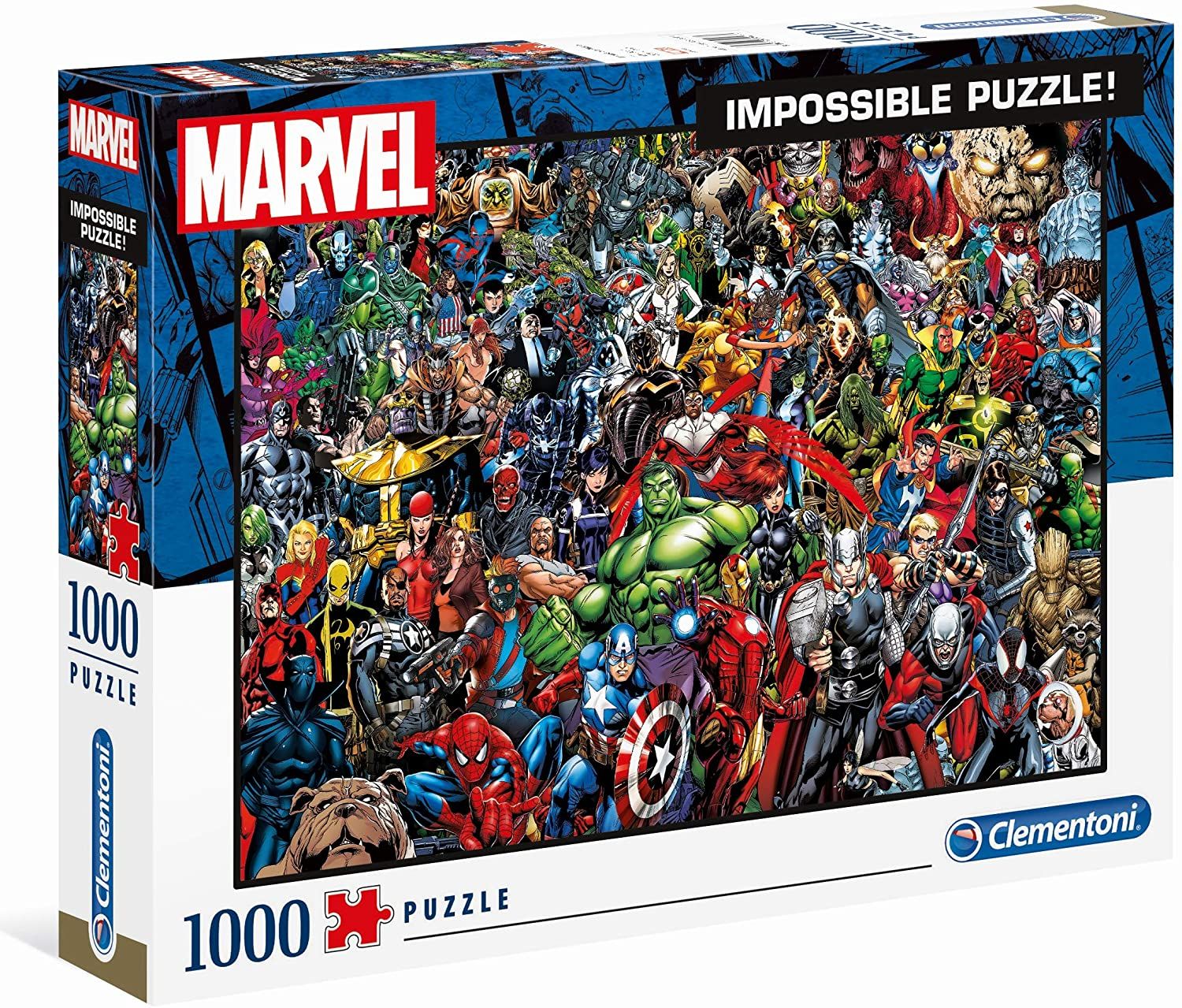 1000 Pieces Clementoni Marvel Impossible Puzzle Jigsaw Puzzle 