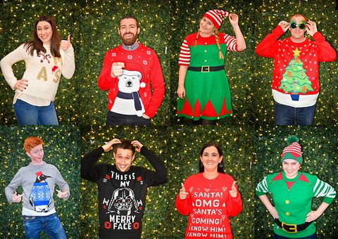 scottish shoppers support national christmas jumper day