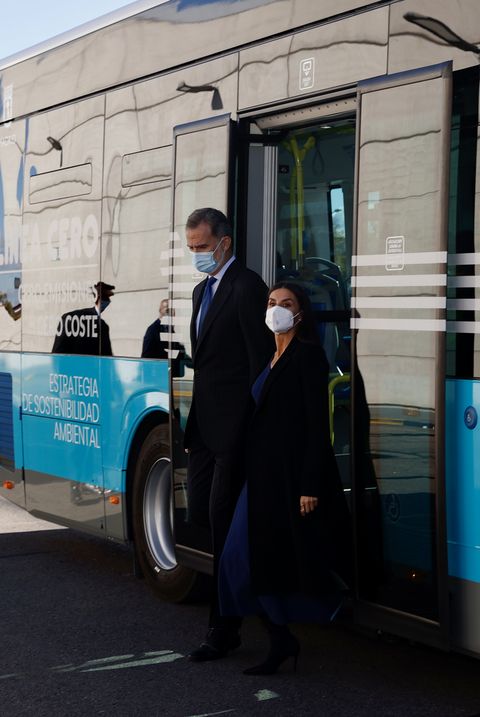 spanish royals attend the 75th anniversary of emt madrid public transport