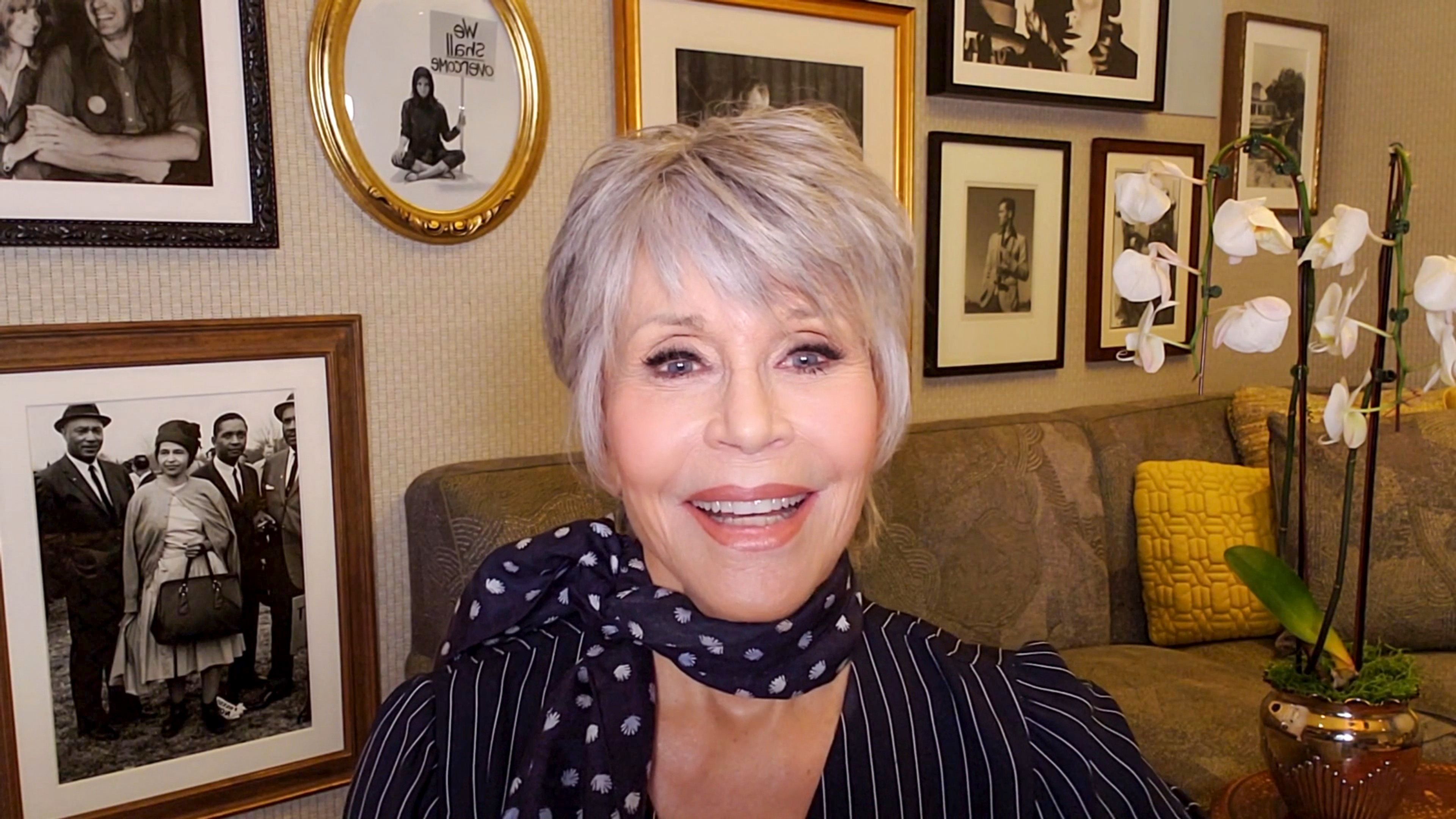 Jane Fonda Is So Happy She Embraced Her Gray Hair At