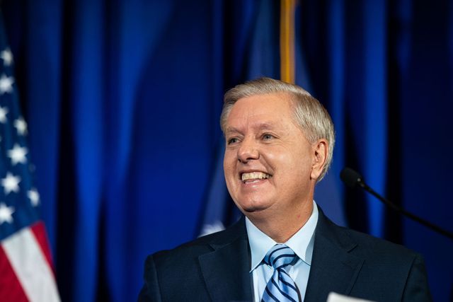 sen lindsey graham holds election night watch party in columbia