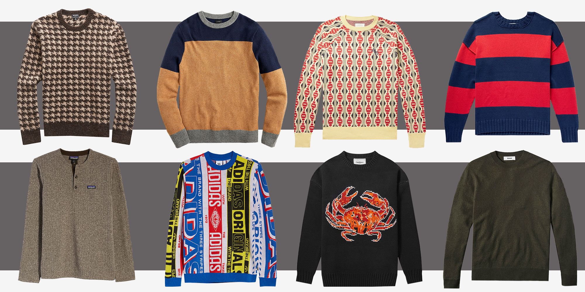 mens designer crewnecks