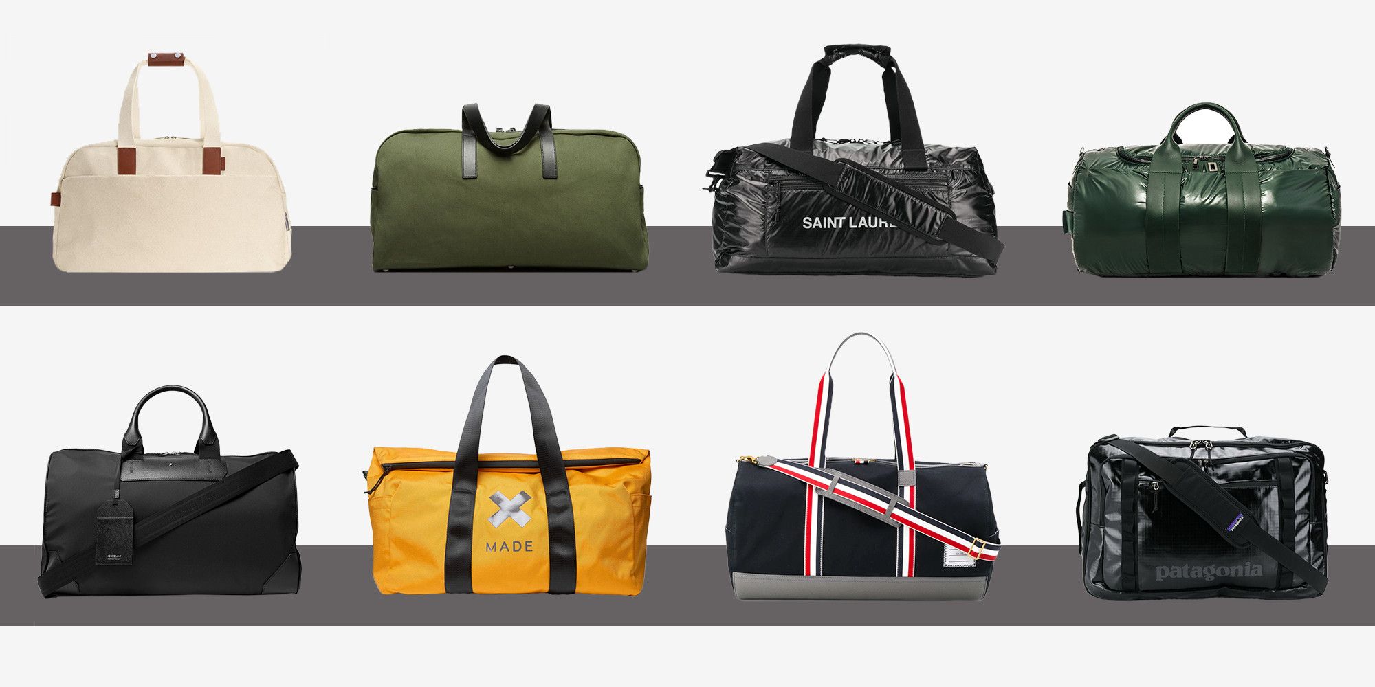 Mens Bags Duffel bags and weekend bags MCM Canvas Holdall Bag With Logo in Black for Men 