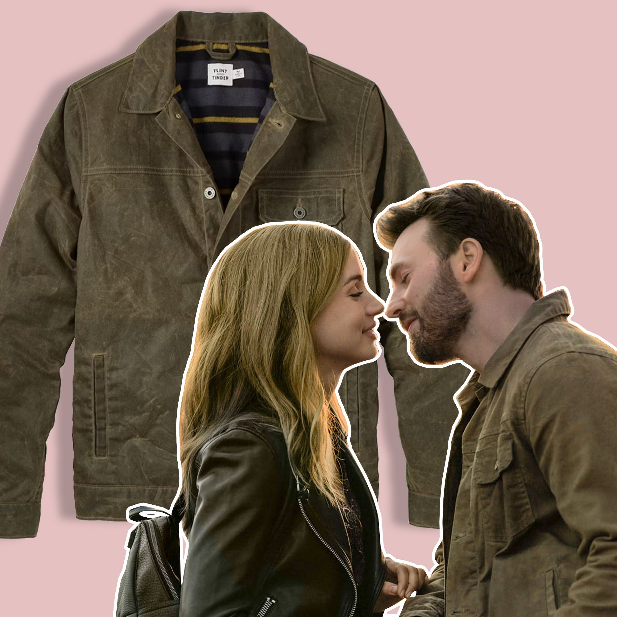 Where to Buy Chris Evans's Jacket in <i>Ghosted</i>