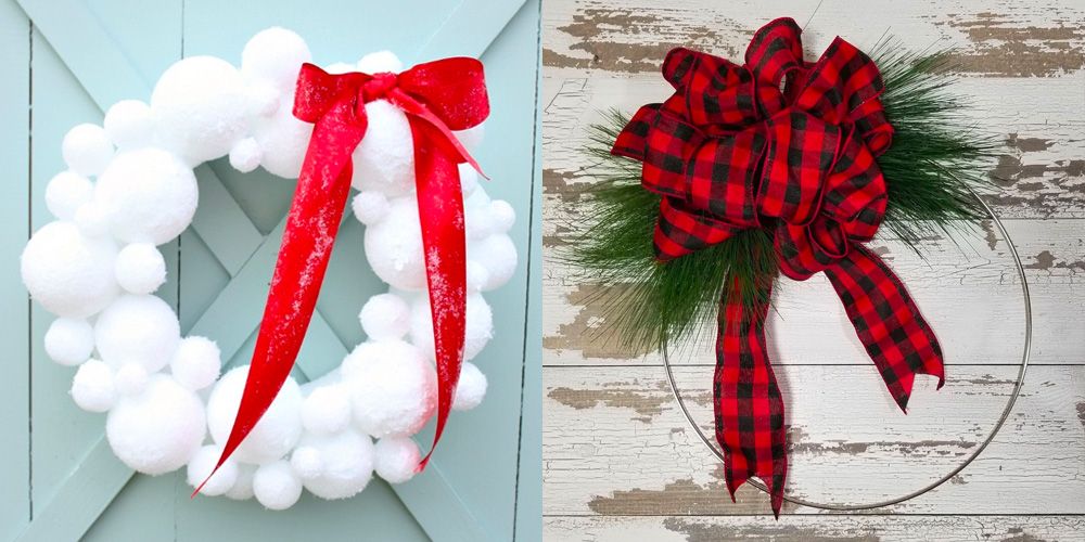 45 DIY Christmas Wreath Ideas - How To Make a Homemade Holiday Wreath - WomansDay.com