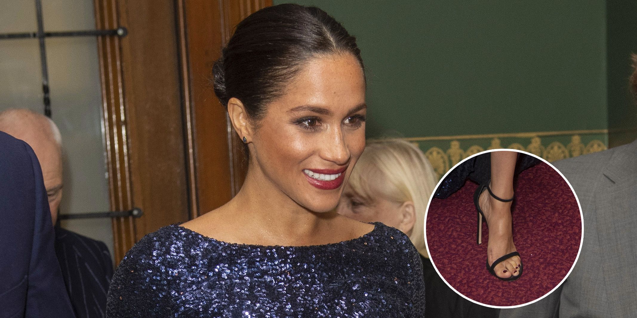 Meghan Markle Snuck In Dark Nail Polish With Another Royal Look