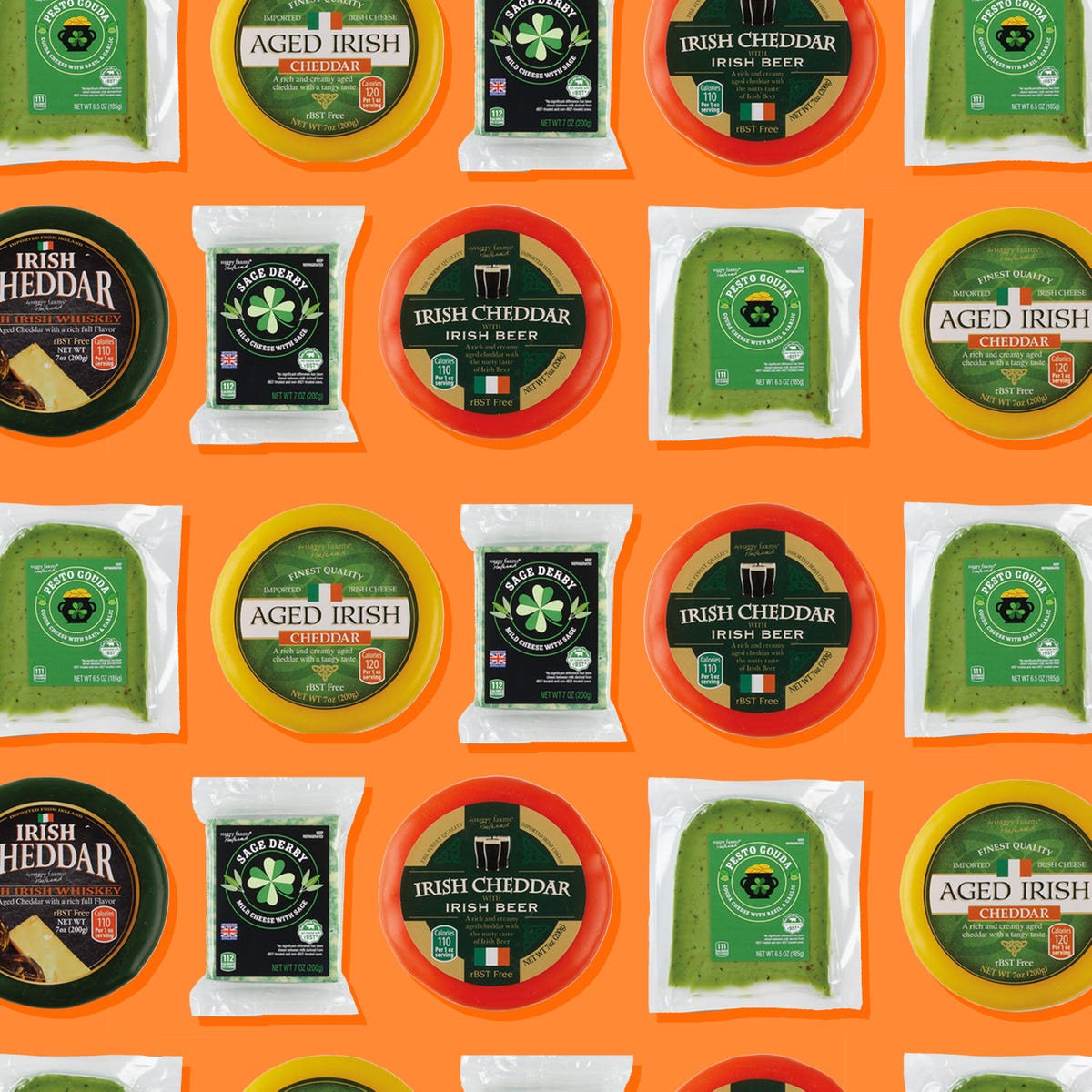 Aldi's St. Patrick's Day Cheeses Include Green Gouda And Boozy Cheddar