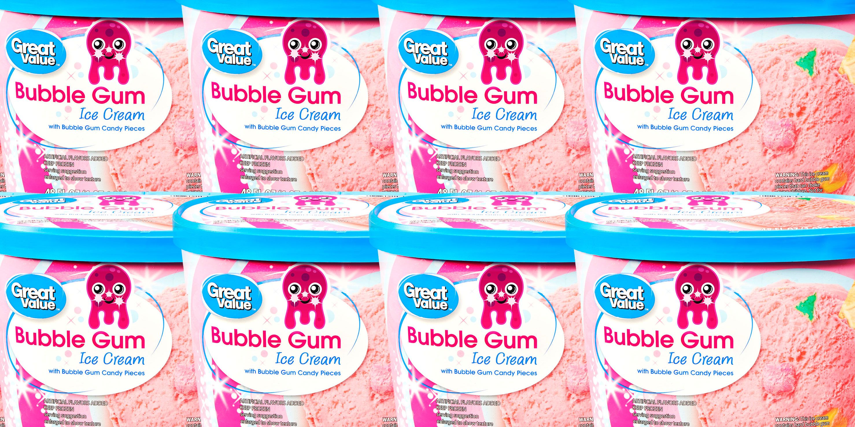 Walmart S Bubble Gum Ice Cream Has Actual Bubble Gum Pieces In It