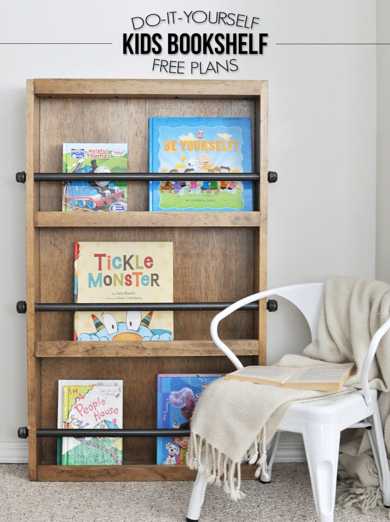 diy nursery bookshelf