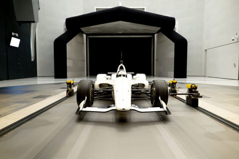 honda indycar testing in wind tunnel