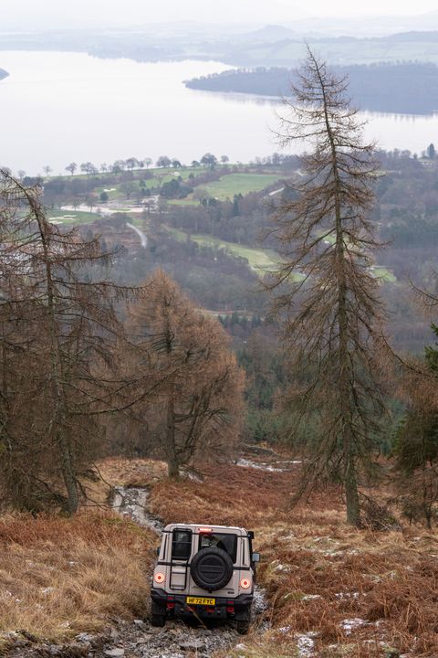 ineos grenadier off road drive in scotland