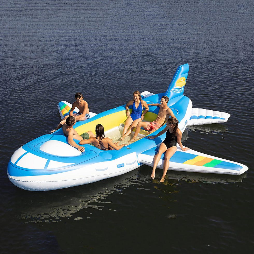 This 18 Foot Inflatable Airplane Float Will Keep the Party Going All 