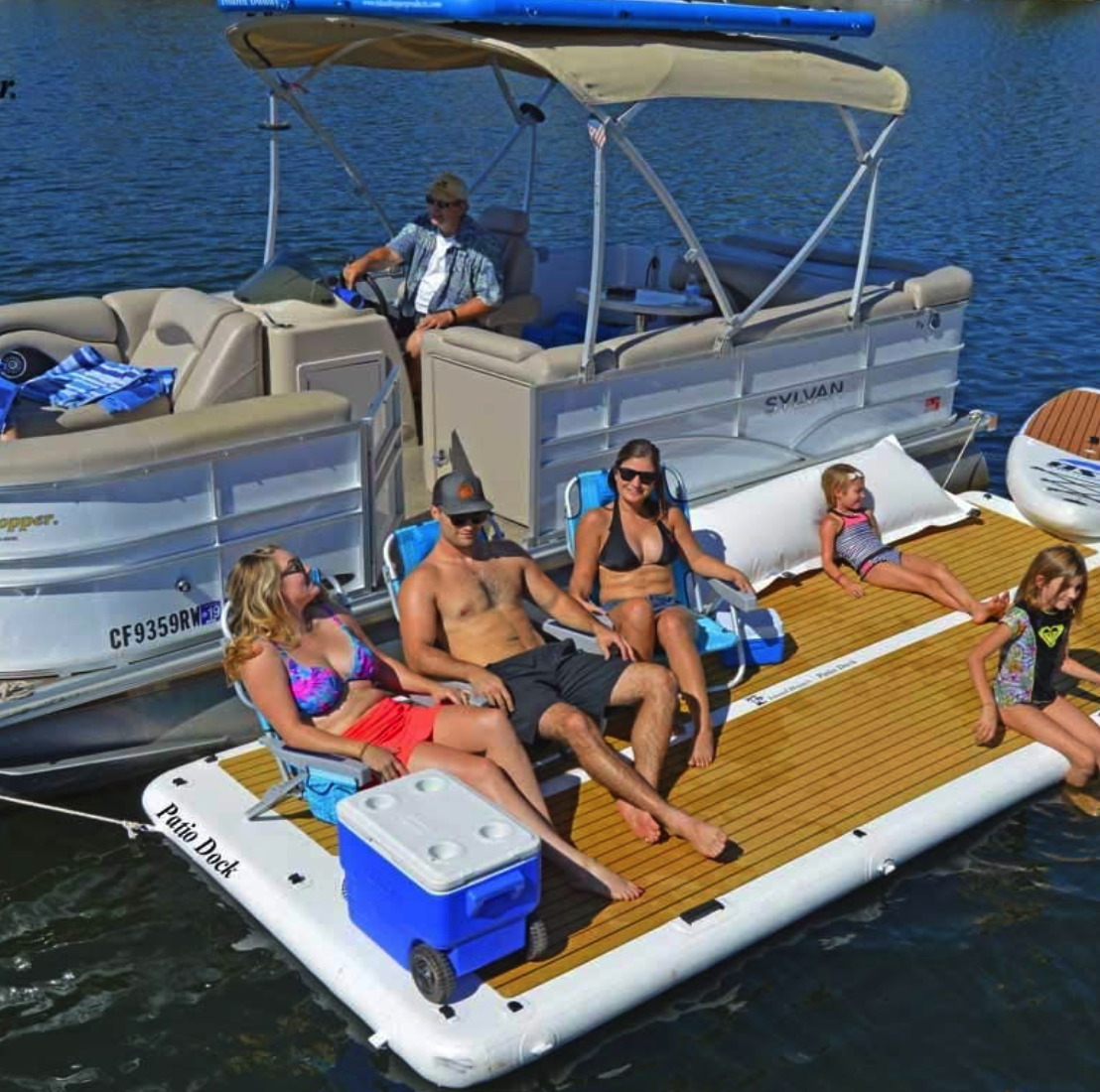 Amazon Is Selling an Inflatable Patio Dock That Can Hold up to 10 People