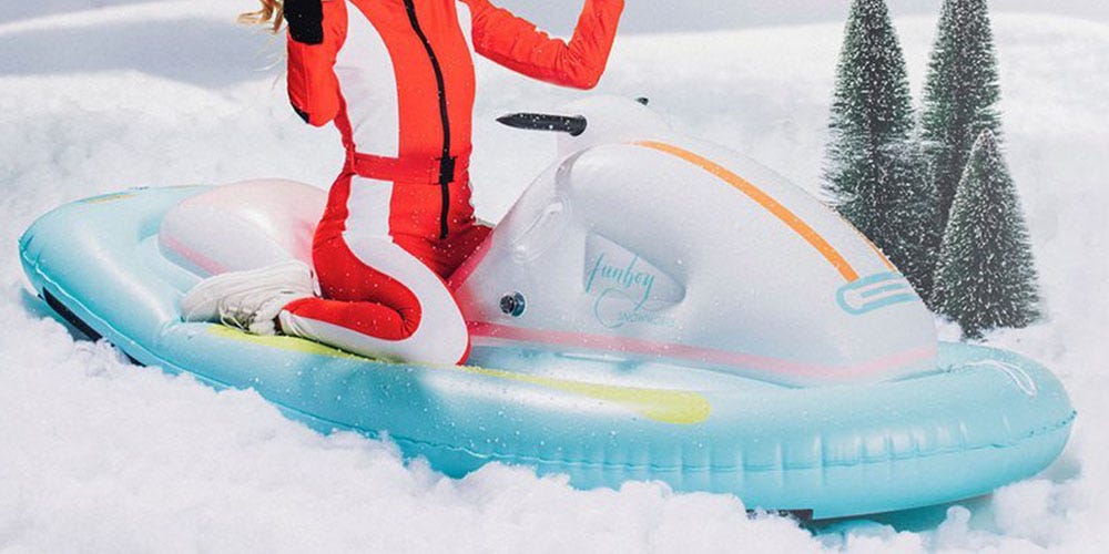 funboy inflatable snowmobile