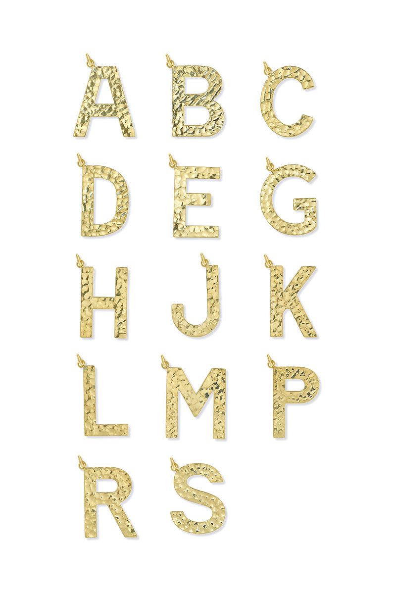 jewellery alphabet letters