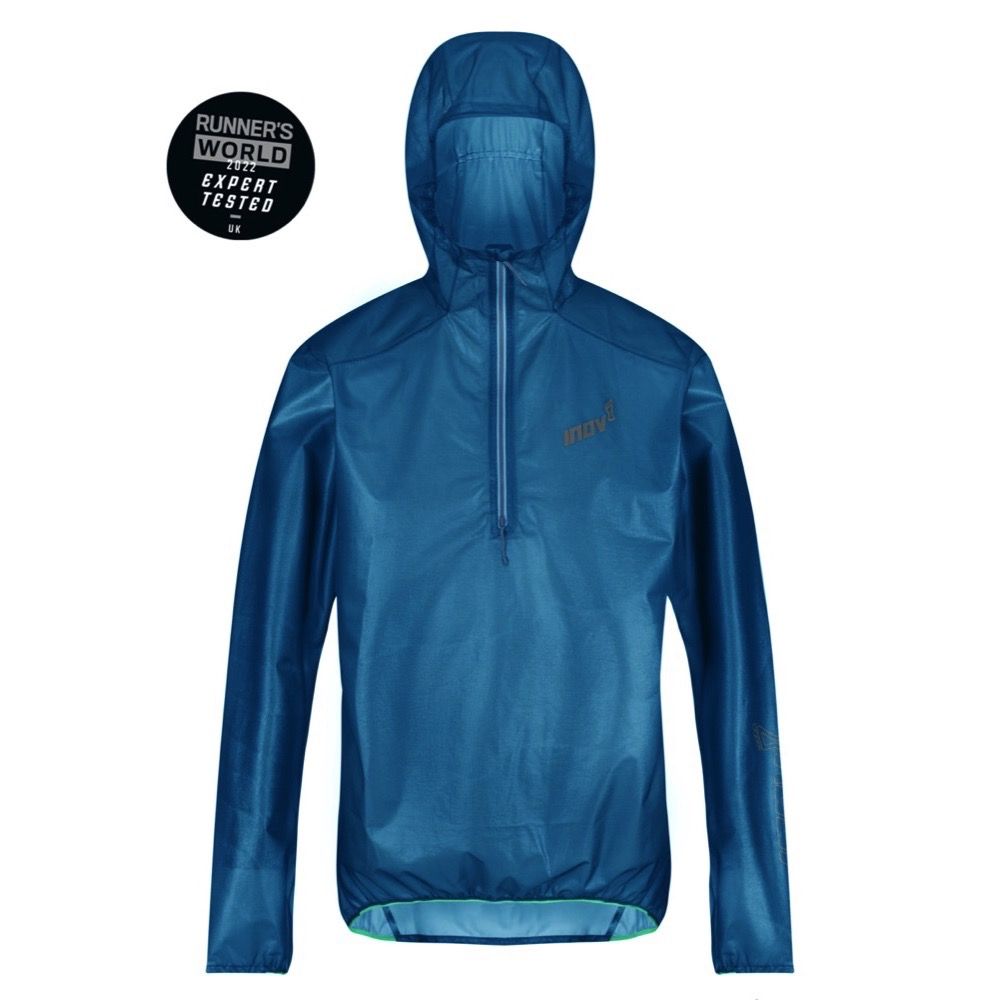 Higher State Mens Trail Waterproof Lite Jacket Top Blue Sports Running Full Zip 